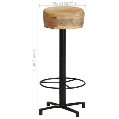 Bar Stool 2 pcs 76 cm Mango Wood
