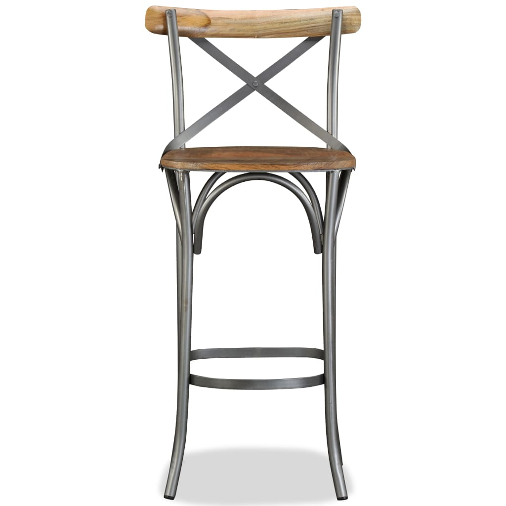  Bar Stool Solid Mango Wood