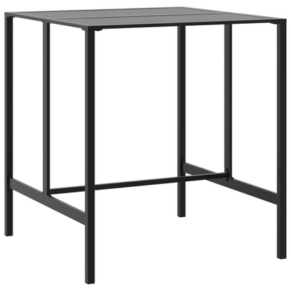 Bar Table Black 100x100x110 cm Powder-coated Steel