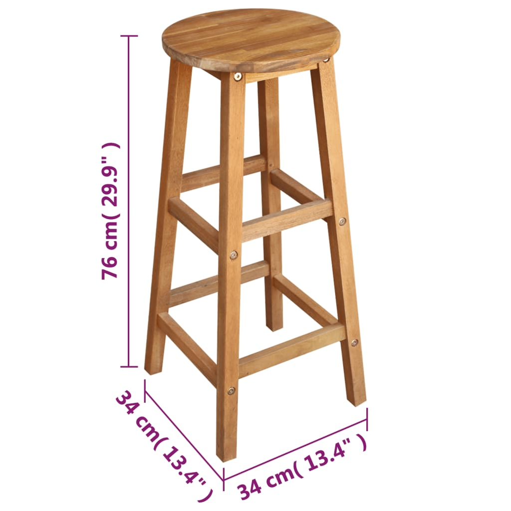 Bar Table Stool Set 7 Piece