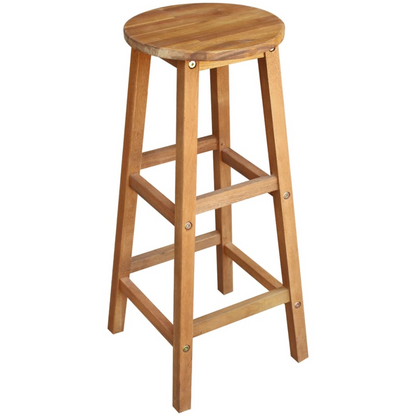 Bar Table and Stool Set 7 Pieces Solid Wood