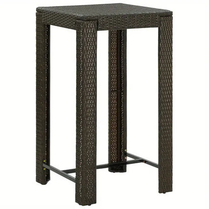 Brown Outdoor Rattan Table