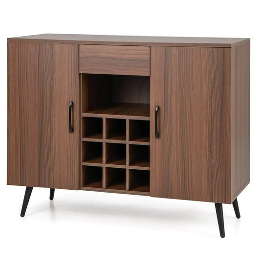 Brown Wine & Bar Drinks Cabinet