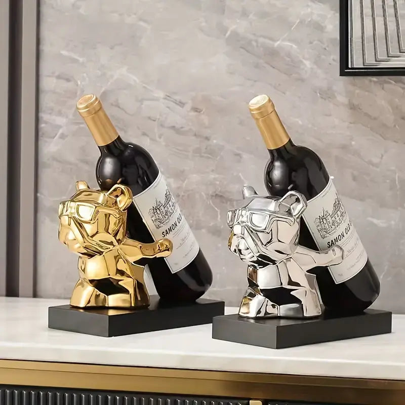 Bull Dog Wine Holder