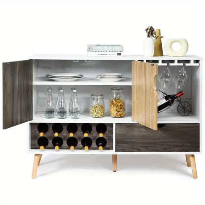 Coloured Drinks Wooden Cabinet