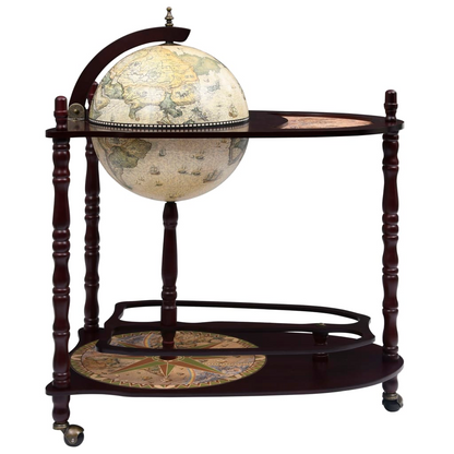 Eucalyptus Wood Green - globe drink cabinet