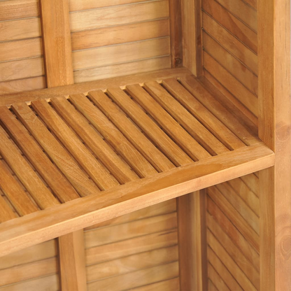 Folding light wood Bar Table with storage 