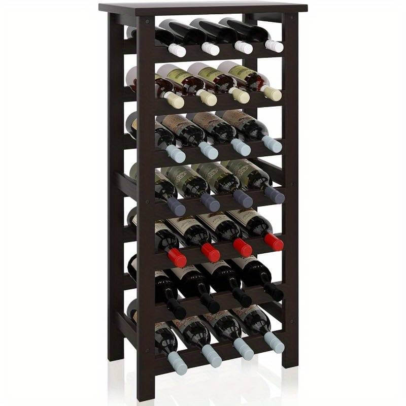 Freestanding 28 Bottle Wine Rack