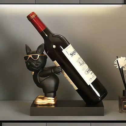 Funky French Bulldog Wine Holder