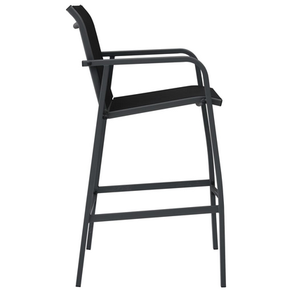 Garden Bar Chairs 2 pcs Black chairs