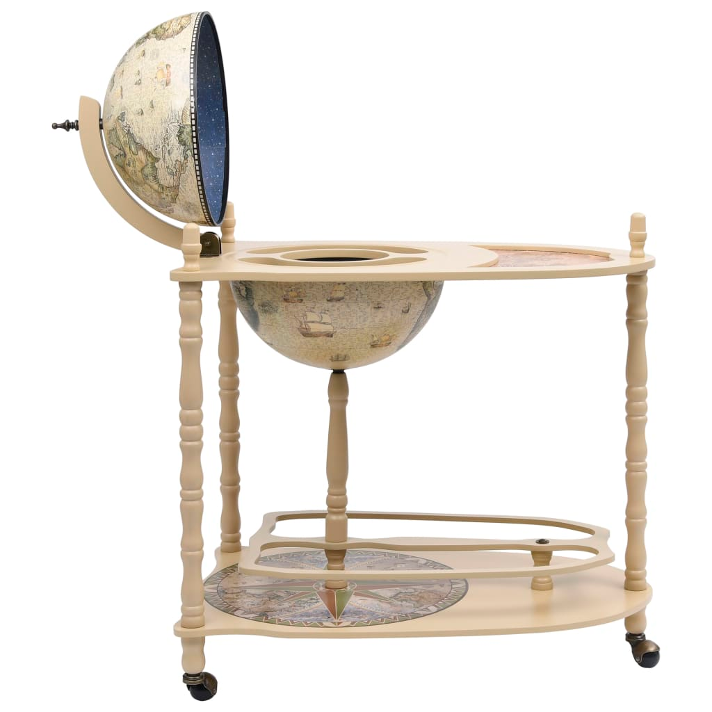 Globe Bar Wind Stand Eucalyptus Wood Green