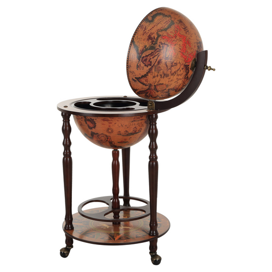 Globe Shaped Retro Style Bar Cabinet 