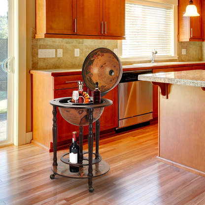 Globe Shaped Retro Style Bar wine Cabinet 