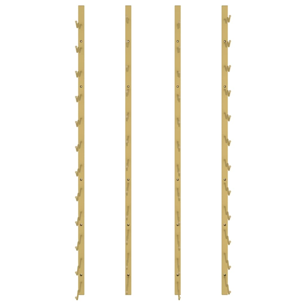 Gold Iron Mounted Wine Rack for 24 Bottles 2 pcs 