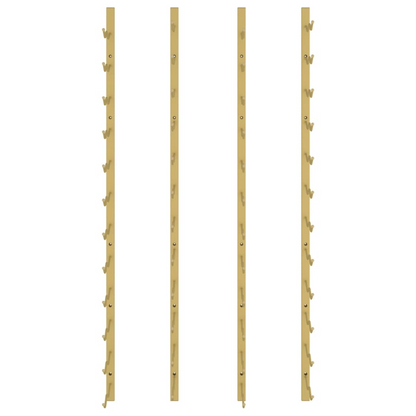 Gold Iron Mounted Wine Rack for 24 Bottles 2 pcs 