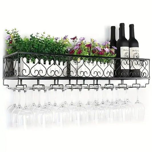 Heart shaped Wine Rack & Wine Glass Holder