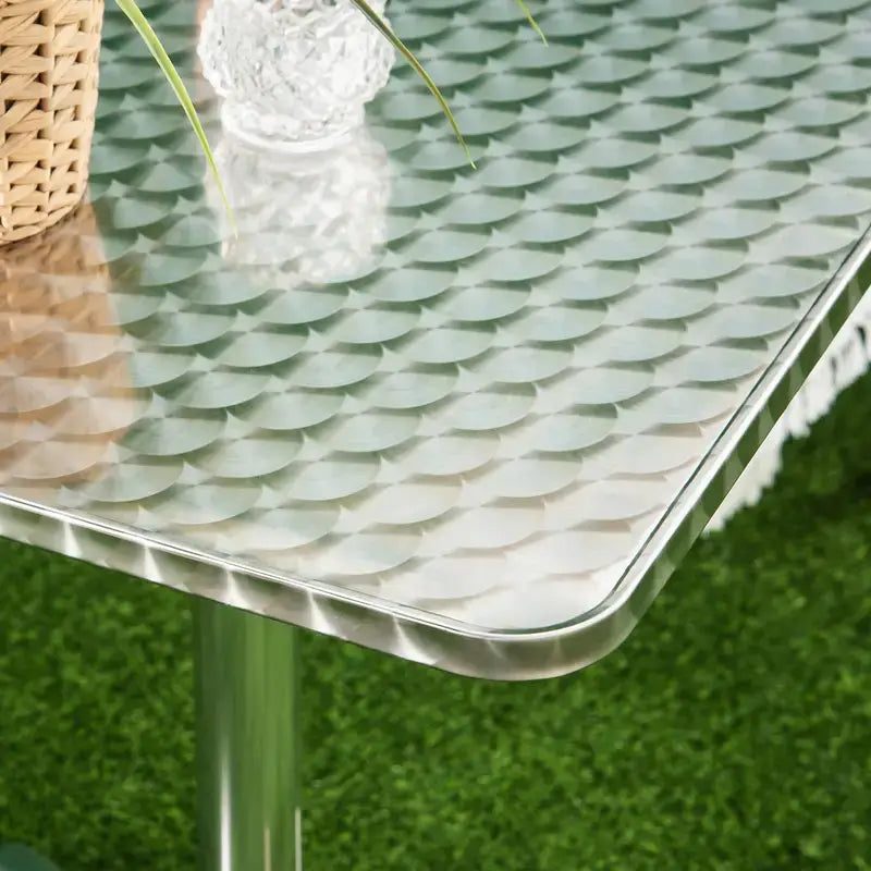 Height Adjustable Bistro Table - metal top