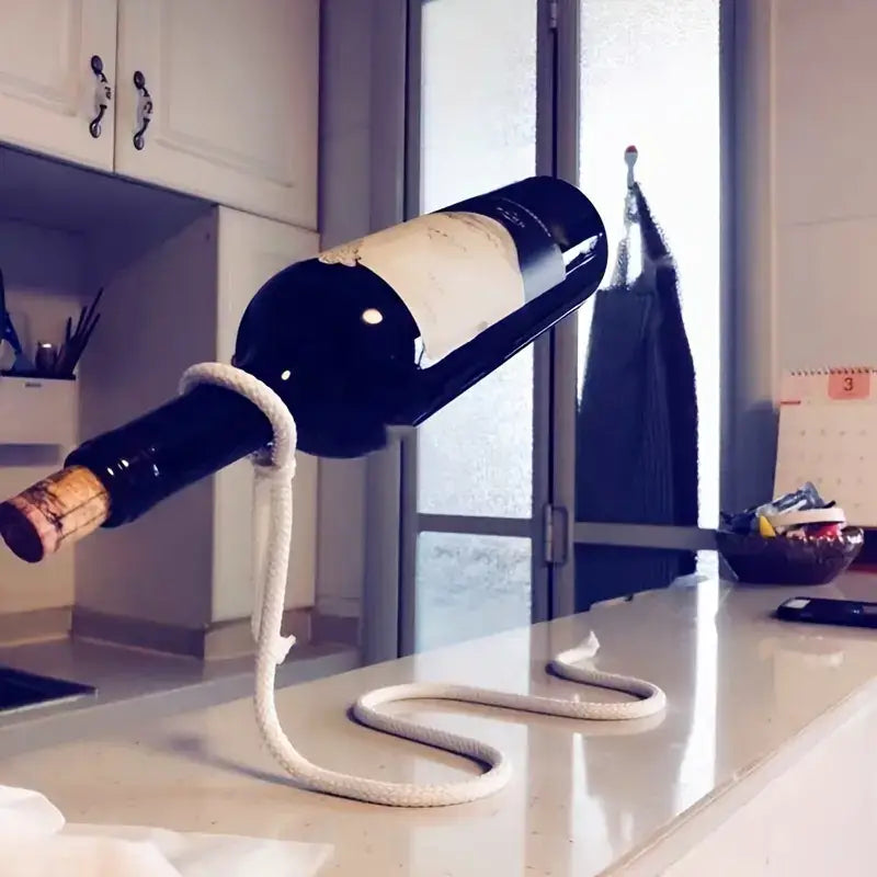 Hovering Metal Wine Holder