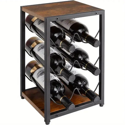 Metal Vintage Countertop Wine Rack