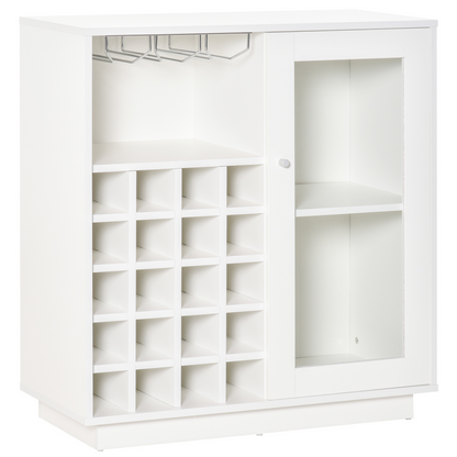 Modern Sideboard Wine Cabinet Cupboard with Glass Door