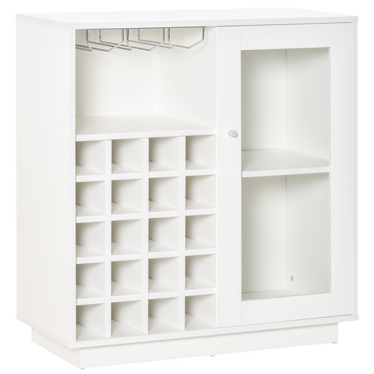 Modern Sideboard Wine Cabinet Cupboard with Glass Door