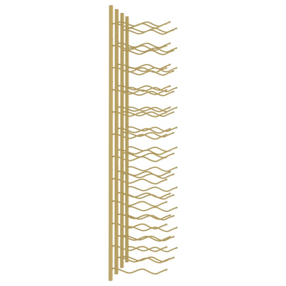 Mounted Wine Rack - Gold Iron - for 24 Bottles 2 pcs 