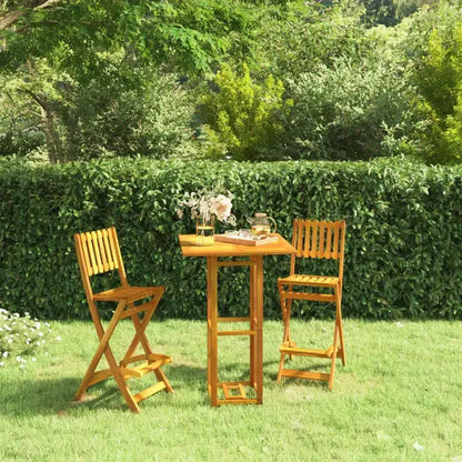Outdoor Wooden Square Bistro Table
