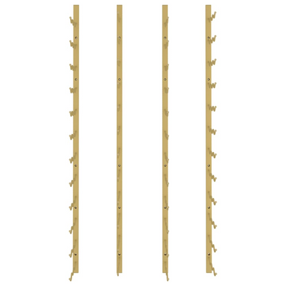 Rack for 36 Bottles 2 pcs Gold Iron - Wall Mount Wine 