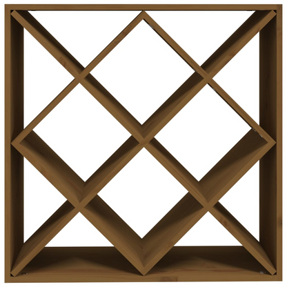 Solid Wood Pine - Wine Unit Honey Brown 62x25x62 cm 
