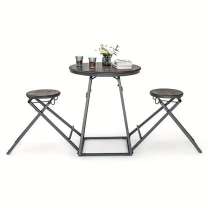Space-saving Portable Table & 2 Chairs