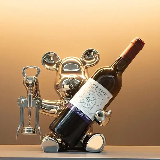 Stylish Bear Shaped Wine Rack