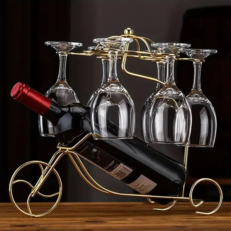 Stylish Iron Wine Rack