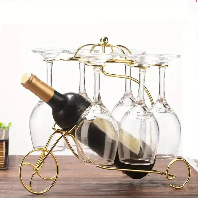 Stylish Metal Wine Rack