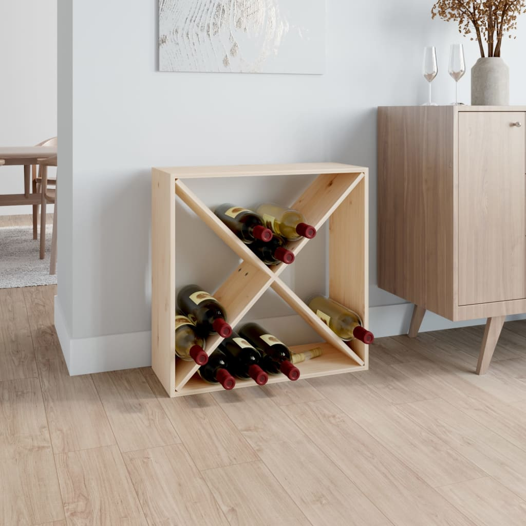 Wine Cabinet 62x25x62 cm Solid Pine storage