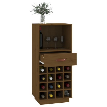 Wine Cabinets Honey Brown 45x34x100 cm Solid Wood Pine