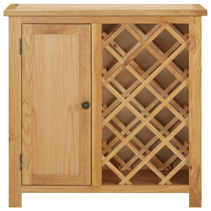 Wine Cabinets for 11 Bottles 80x32x80 cm Solid Oak Wood