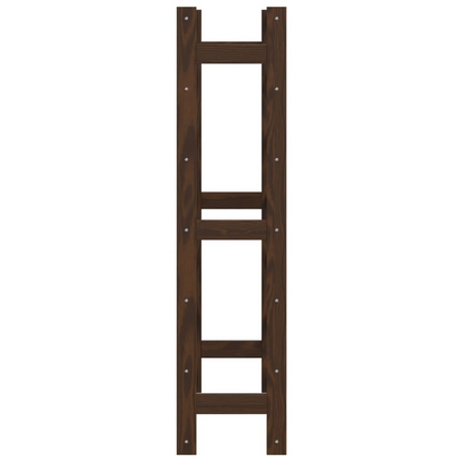 Wine Rack - 42 Bottle Brown Solid Wood Pine