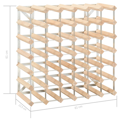 Wine Rack - 42 Bottles Solid Pinewood