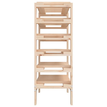 Wine Rack - 61.5x30x82cm Solid Wood Pine