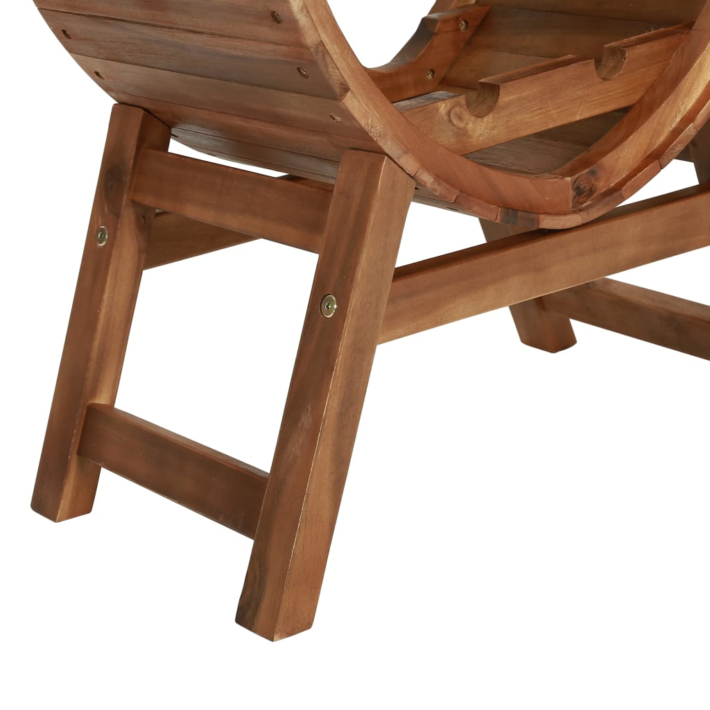 Wine Rack 13 Bottle Solid Acacia Wooden