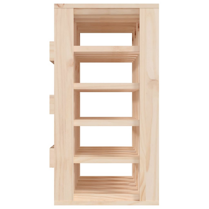 Wine Rack 58.5x33x60.5 cm Solid Wooden Pine