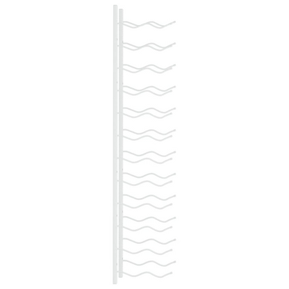 Wine Rack for 24 Bottles White Iron wall mounted