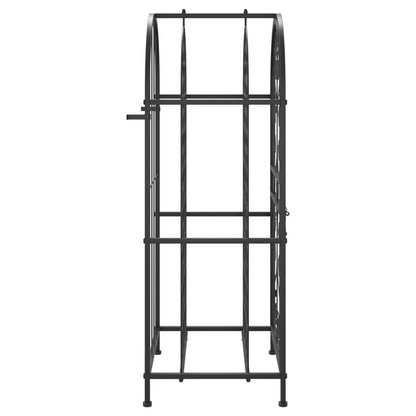 Wine Rack for 33 Bottles Black 45x36x100 cm Iron