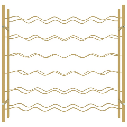 Wine Rack for 36 Bottle Metal Gold