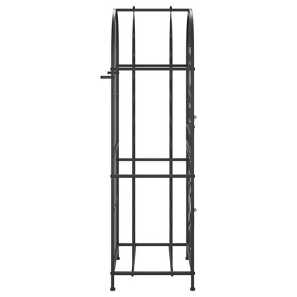 Wine Rack for 41 Bottle Black 45x36x120 cm Iron