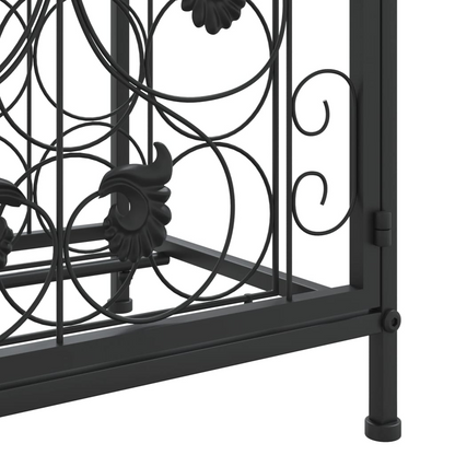 Wine Rack for 41 Bottle Black 45x36x120cm Iron wrought
