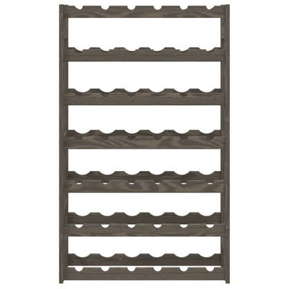 Wine Rack for 42 Bottles Grey Wood Pine