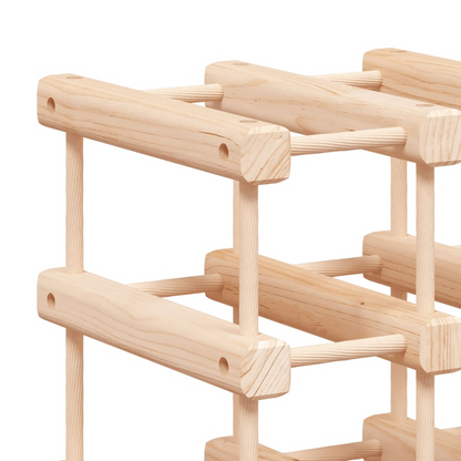 Wine Rack for 72 Bottles 90.5x23x90.5cm Solid Wood 