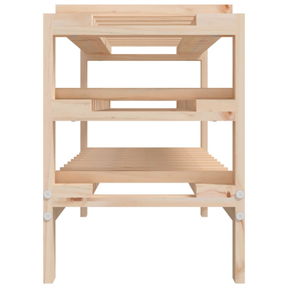 Wine Racks - 109.5x30x42 cm Solid Wooden Pine 