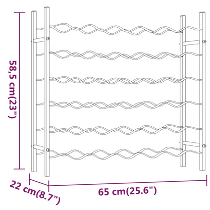 Wine Racks - 36 Bottle white metal